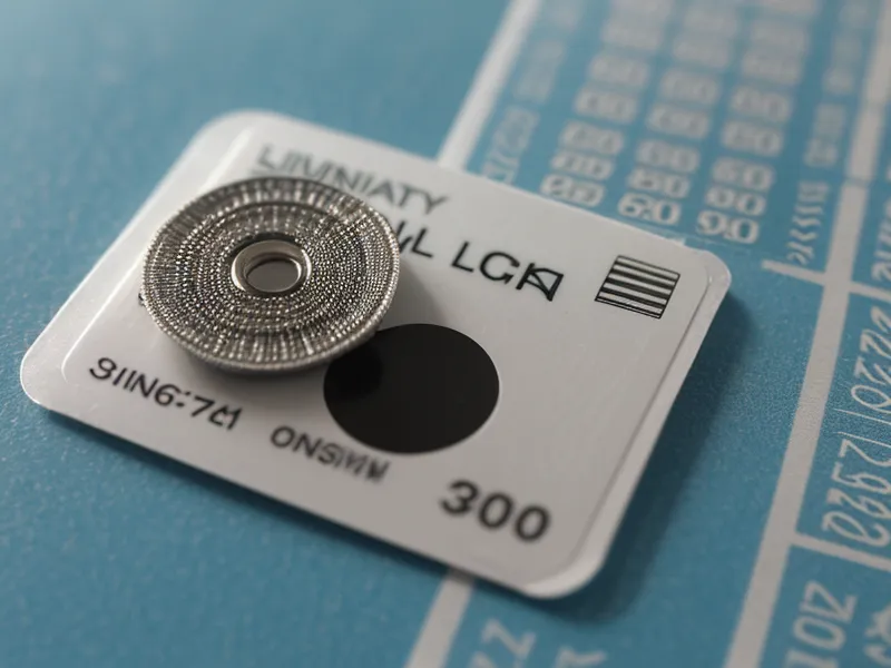 A Powerball ticket lying on a laptop keyboard in a dimly lit room.