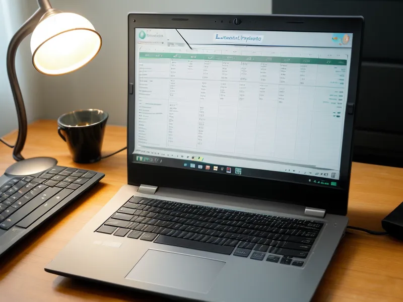 Close-up of a spreadsheet tracking lottery number frequencies on a laptop.