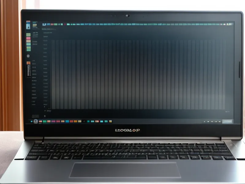 A laptop screen showing AI lottery analysis software and a notebook of tracking notes.