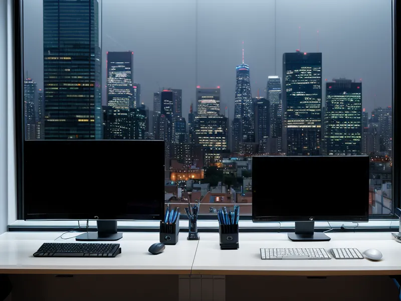 A dual-monitor workstation in Charlotte used for analyzing lottery variance patterns.