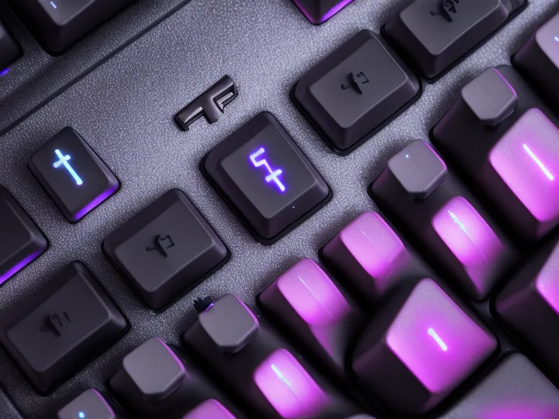 A mechanical keyboard used for late-night lottery data entry.
