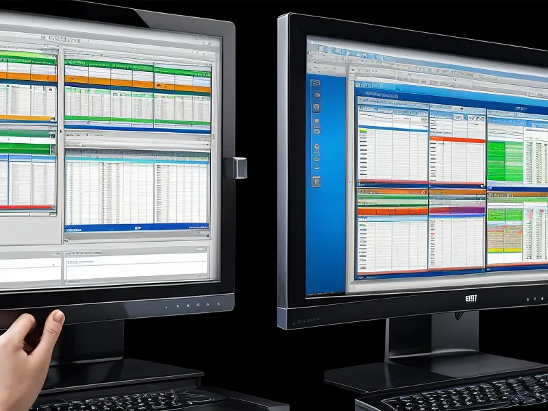Comparison of two different AI lottery software dashboards on a computer screen.