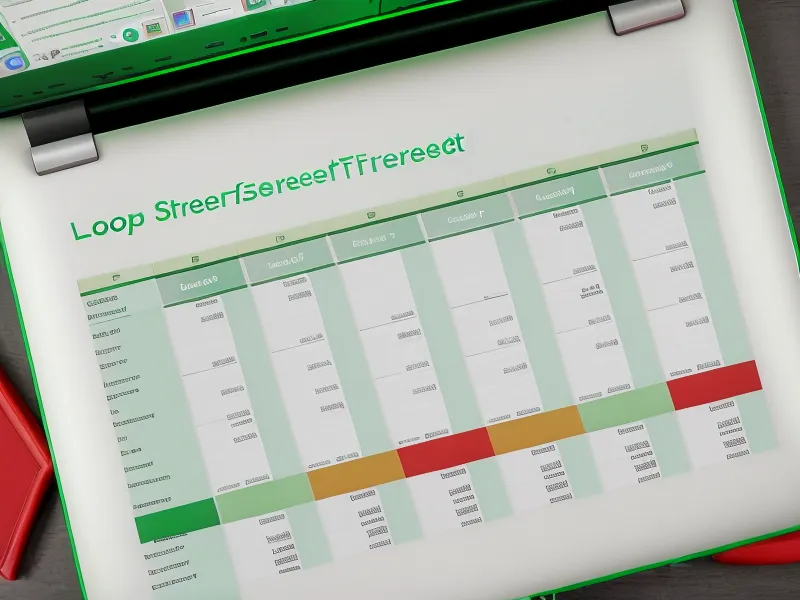 Close-up of a lottery tracking spreadsheet with color-coded data cells.