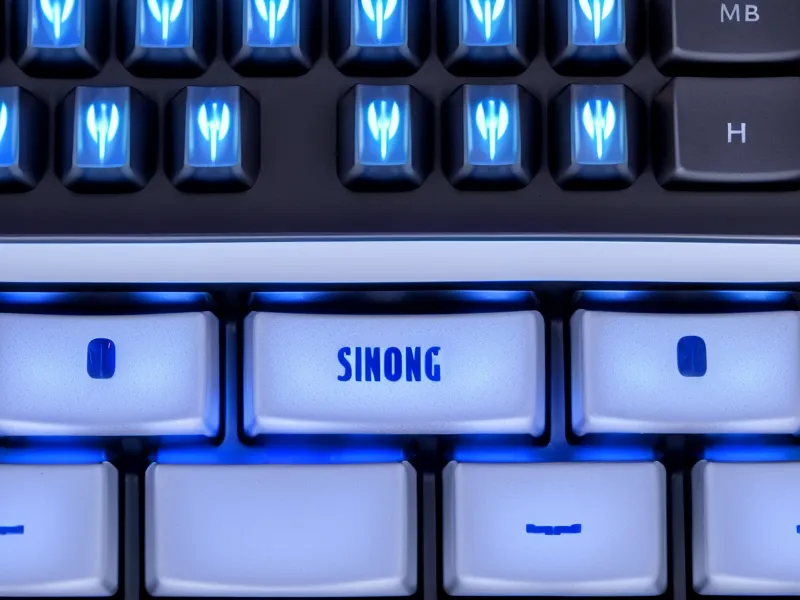 Close-up of a mechanical keyboard and a lottery tracking spreadsheet.